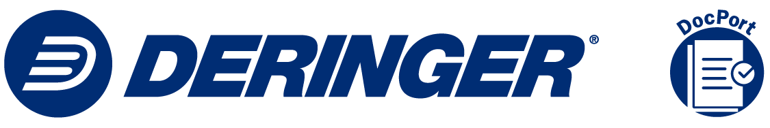Deringer and DocPort Logos Blue